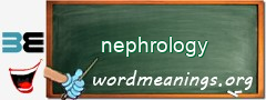 WordMeaning blackboard for nephrology